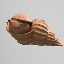 coquillage 5 .png Download STL file Mister shellfish • 3D print template, motek