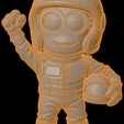 race-minion20260505-stl-3d-print-wireframe.png Race Minion 3D Print Model Figurine