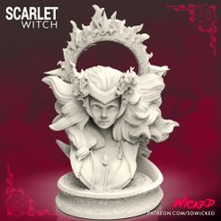 231020 Wicked - Scarlet squared 011.jpg Scarlet Witch Bust