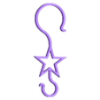 Xmas_hook_star.stl Christmas tree bauble hook