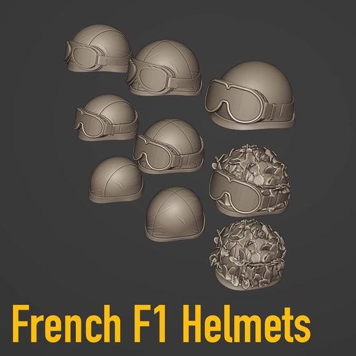 HELMET - French F1 helmet (1980-2000) -1/35