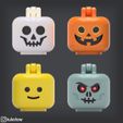OLEG360.jpg Chupa Chups Holder Halloween Faces 💀🧟🎃