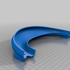 bab39fa27d66a0659464b425076dc7b2.png Free STL file Hot Wheel Track 180 deg Turn, 45 deg Bank, 40mm Drop・3D printer model to download