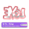 LOVE-San-valentines-cookie-cutter-10.png Love phrase SAN VALENTINES DAY COOKIE CUTTER STL
