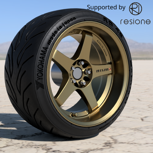 🚗 Rays LMGT4 Nismo 18 inch rims with ADVAN tires for diecast and