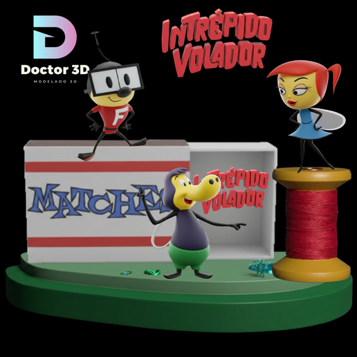 fearless fly- the fearless fly-diorama