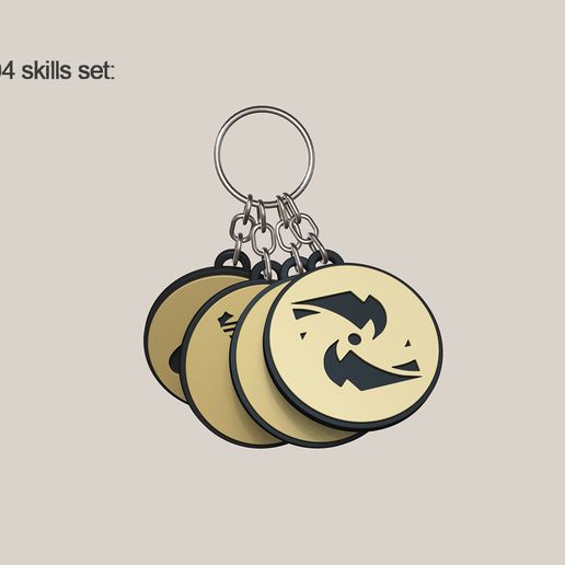 a11.jpg Deadlock Abrams 04 Skills Set Keychain STL - Bonus Gift