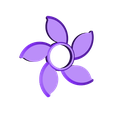 hand-spinner-fleur.stl STL file Hand spinner Flower・3D printing model to download
