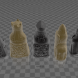 2020-01-23 (1).png 3D printable Medieval Chess Set New Pieces