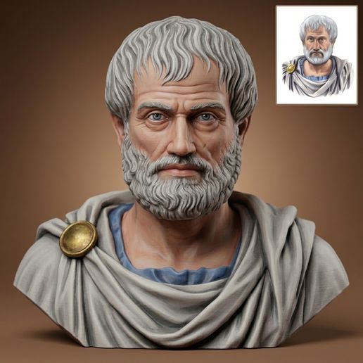 Aristotle Greek Philosopher Bust