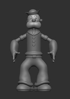 STL file Popeye・Template to download and 3D print・Cults