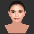 35.jpg Selena Gomez bust ready for full color 3D printing