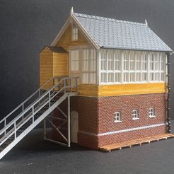 Main-pic1.jpg STL file Signal Box in 4mm scale (but scalable to other sizes)・3D print design to download