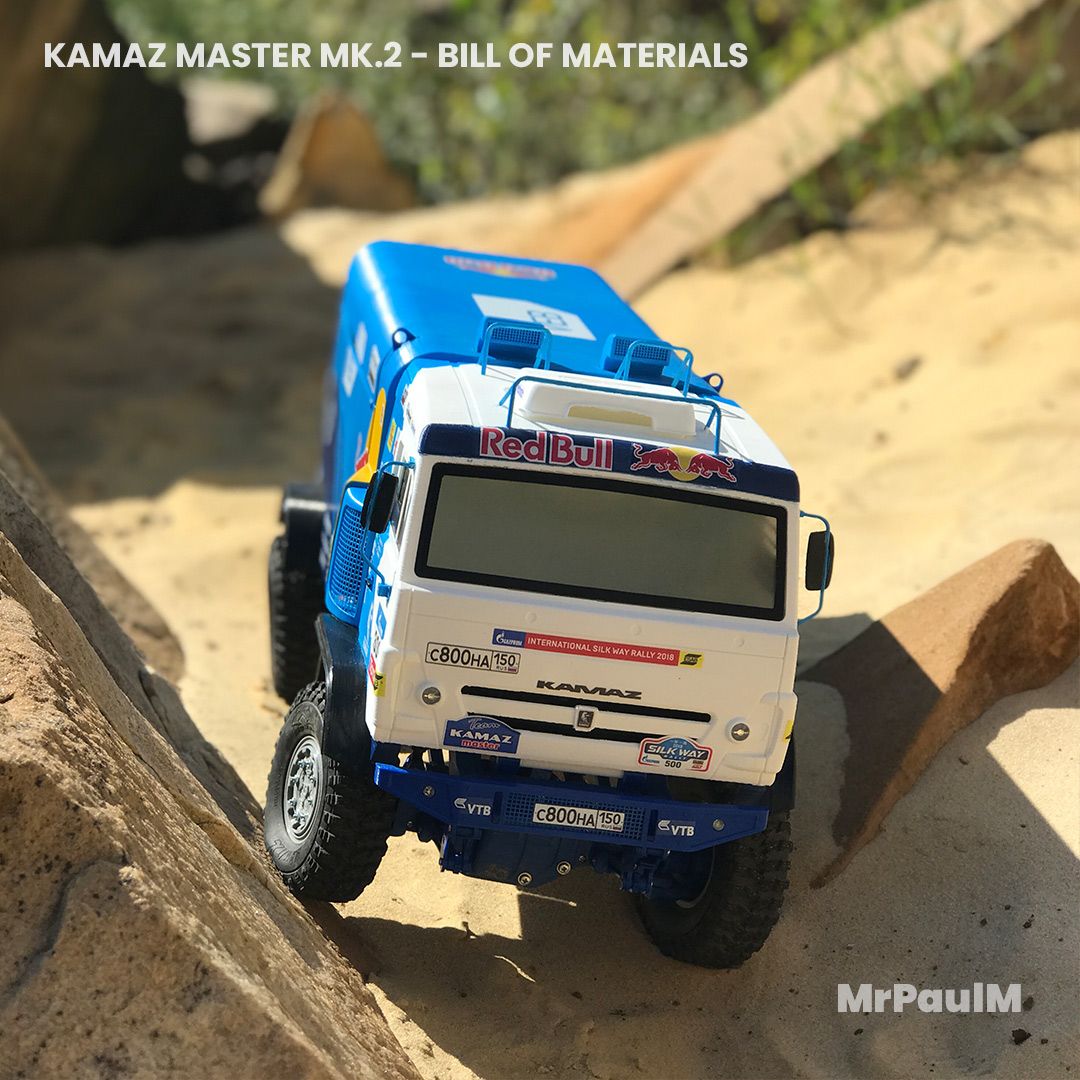 Download free STL file RC TRUCK KAMAZ MASTER MK.2 4x4: BILL OF ...