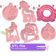 Christmas-set-6-cookie-cutters-6-STL-files.png Set of 6 cookie cutters STL files of Christmas (num6)
