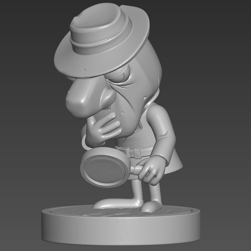 The Inspector STL File, Pink Panther Cartoon Character 3D Model