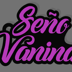 seño-vanina.png STL file Seño Vanina Keyring / Keyring・3D printable model to download