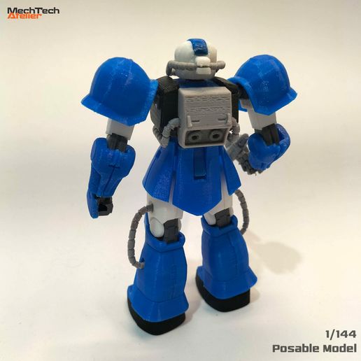 🤖 [1/144] MS-06A Zaku II First Mass Production Type・ 3D File for