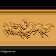 003.jpg Race Horse wood carving file stl OBJ and ZTL for CNC