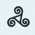 Copy-of-trinity-11.png Triquetra symbol, Holy Trinity or triskelion, Celtic symbol of eternity, Trinity symbol keychain, spiritual wall art decor, fridge magnet, pendant, SET of 3 pcs