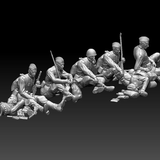 867868.jpg soldiers ussr 2ww 3D print model