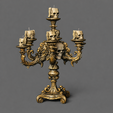 2.png Gothic Dollhouse Candelabra STL – Dark Miniature Furniture for 3D Printing