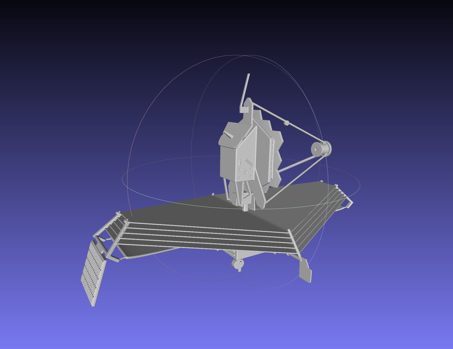 jw26.jpg Download DXF file James Webb Space Telescope JWST Basic Model • 3D printer template, julian-danzer