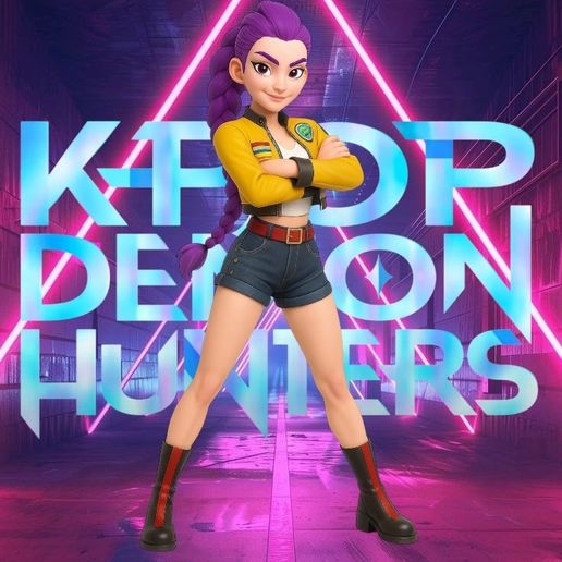 👧 Rumi – K-Pop Demon Hunters・Archivo STL para Impresión 3D・Cults