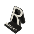 R_PS_Profile-v3.png Letter "R" Modular Phone Stand Bundle  - Instant Download- No Supports Needed