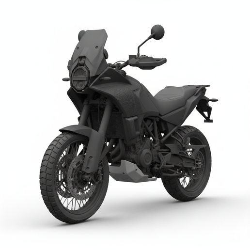 Husqvarna Norden 901 motorcycle statue, easy to print motorcycle, stretched swingarm bike STL, motorcycle lamp STL, fat tire motorcycle STL, FDM friendly motorcycle, touring motorcycle STL, futuristic motorcycle STL, two stroke motorcycle STL, stylized mo