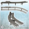 6.jpg Set of elevated train tracks with modern diesel locomotive (1) - Modern WW2 WW1 World War Diaroma Wargaming RPG Mini Hobby