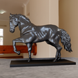 HORSE-STATUE-POSE-4-1.png Horse statue pose 3 stl 3d print file