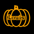 Louis.png Personalised Pumpkin Decoration for Top 2000 French First Names