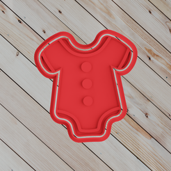 1.png STL file COOKIE CUTTER baby clothes・3D printer design to download