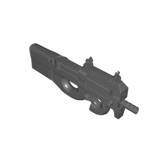 P90Herstal_1.jpg 3D-Modell P90 HERSTAL