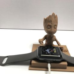 Captura de pantalla 2021-01-19 a las 12.39.43.jpg Free STL file groot Apple Watch・3D print model to download