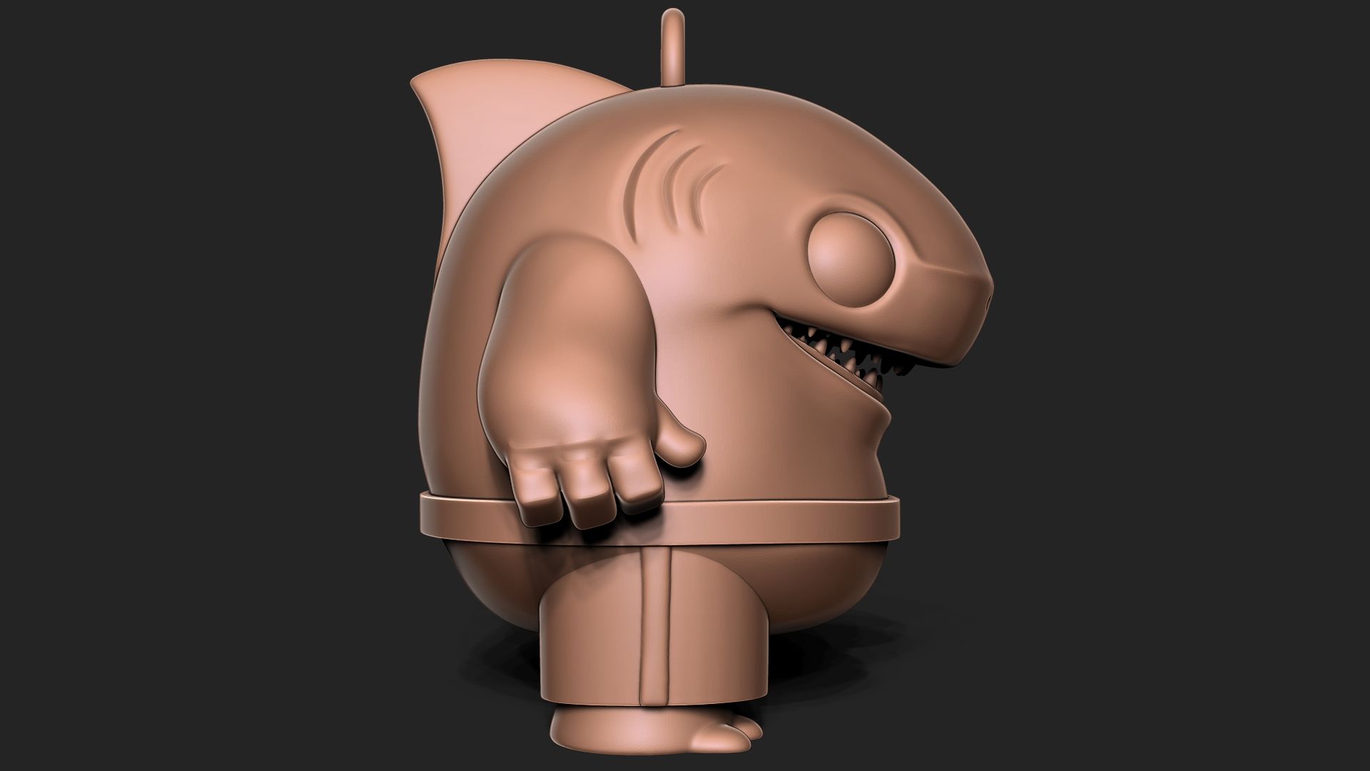 8.jpg Archivo STL Mini Shark - LLAVERO KING NANAUE・Diseño imprimible en 3D para descargar, yugeshsandhi