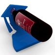 Podlaga Cu 13.jpg DIPLOMA, GRADUATION, BACHELOR, MATURA, GIFT - BOTTLE HOLDER / WINE STAND