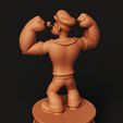 D7.36.jpg Popeye the Sailor Man Figur | Strongman Sailor Statue | Klassischer Cartoon 3D Druck