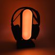 IMG_6923.jpg STL file Headphones Stand led Universal・3D print object to download