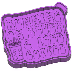 ink.png Running On Bluey & Iced Coffee Freshie STL Mold Gehäuse