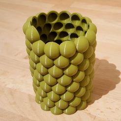 Sphere_tube_00.jpg Download free SCAD file Customizable Sphere Tube / Cup • Object to 3D print, savagerodent