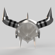 Wargraymon center split v3back.png wearable WarGraymon helmet Digimon adventures cosplay