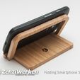 72db339c2f8e4f2a1239ecf5c17a225b_display_large.jpg Free STL file Folding Smartphone Holder cnc/laser・3D print design to download
