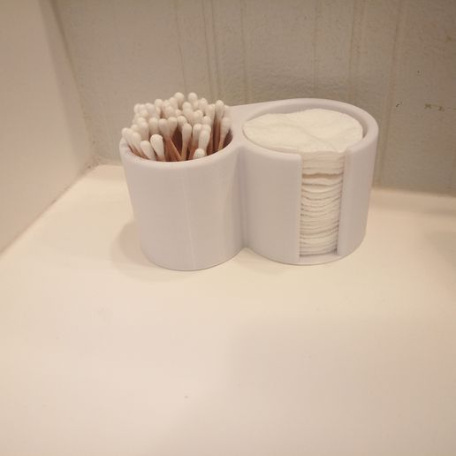 🛁 Halter für Wattepads und Tupfer・Kostenlos OBJ Datei für ・Cults