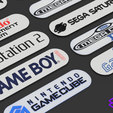 5.png LOT *2 OF 26 DECORATIVE BANNERS, COLLECTION, VIDEO GAME CONSOLE BRAND.