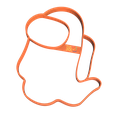 fantasma.png Set Cookie Cutters Among Us x7