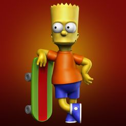 2.jpg Archivo STL bart simpson・Modelo para descargar y imprimir en 3D