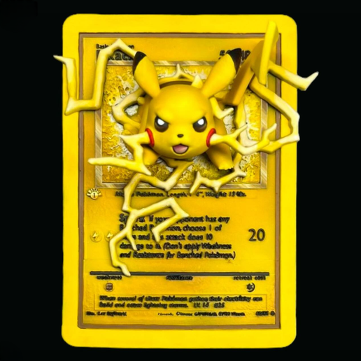 tarjeta de pokemon pikachu