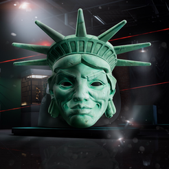 3329443.png Archivo STL Máscara Skull of Liberty de PAYDAY 3・Plan imprimible en 3D para descargar
